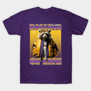 Funny Raccoon Baller T-Shirt